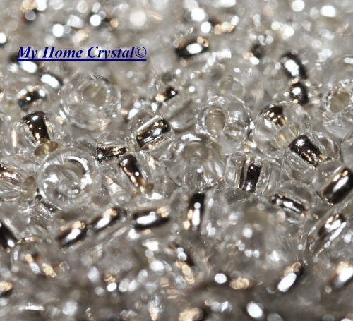 Rocailles 3,1 "silbereinzug crystal"