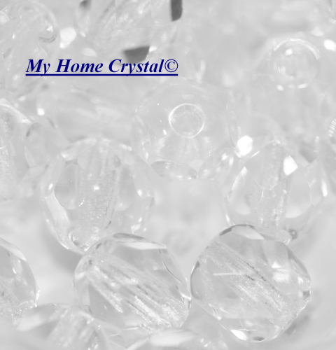 Glasschliffperle transp. kristall 10mm