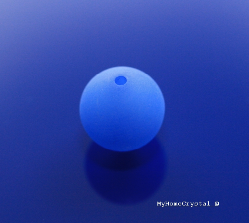 Polarisperle blau matt 20mm