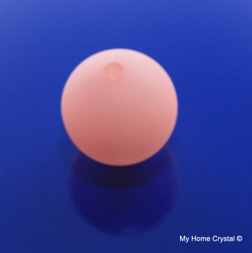 Polarisperle light rosa matt 14mm