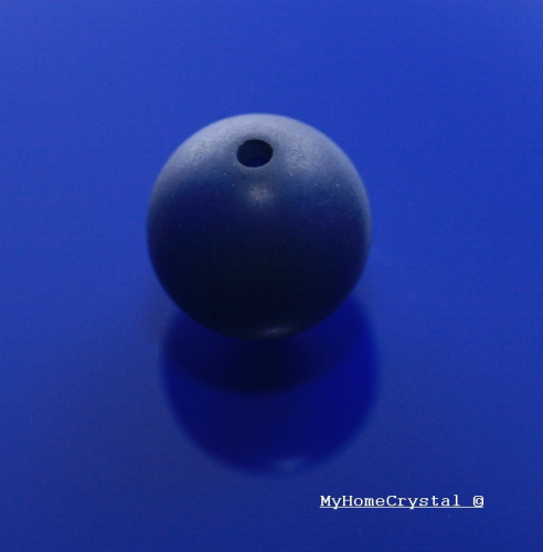 Polarisperle dunkelblau matt 12mm