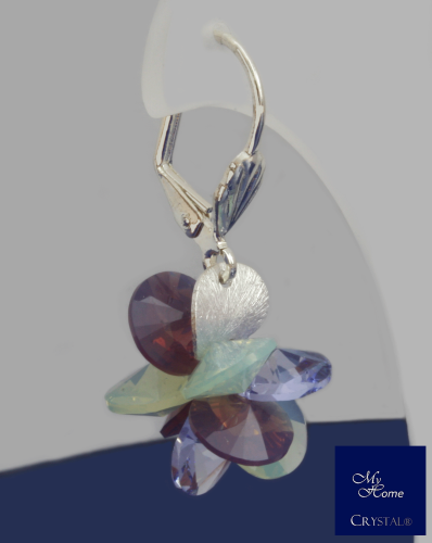Brisur - Glamour Flower Türkis - Blau Lila Opal