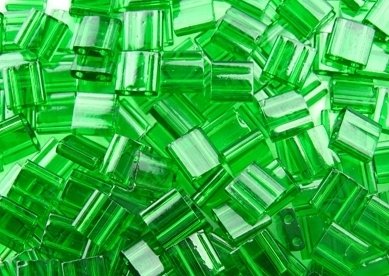 Miyuki© Tila-Beads transparent grün