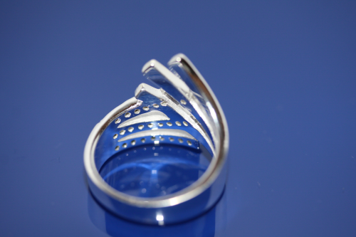 925AG Silber - Ring "purus" mit 29 Zirkonia  - "Größe 60 (20 France)"
