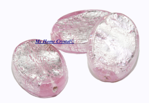 Perle oval rose/925Sterling