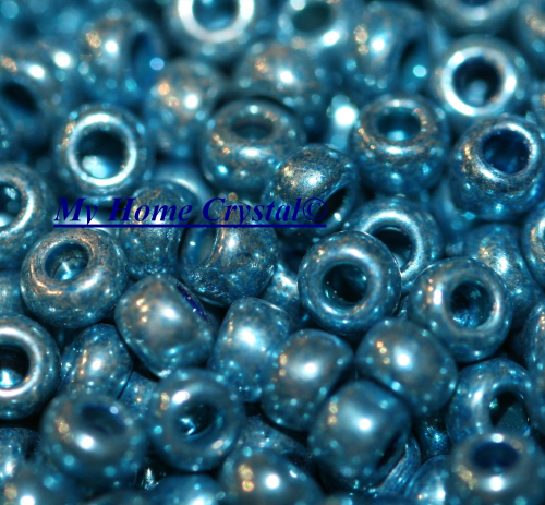 Rocailles 2,6mm "metallfb. blau"
