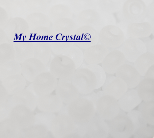Rocailles 2,6mm "transparent  crystal matt"