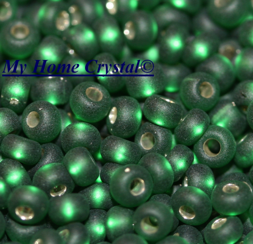 Rocailles 2,6mm "polarismatt emerald"