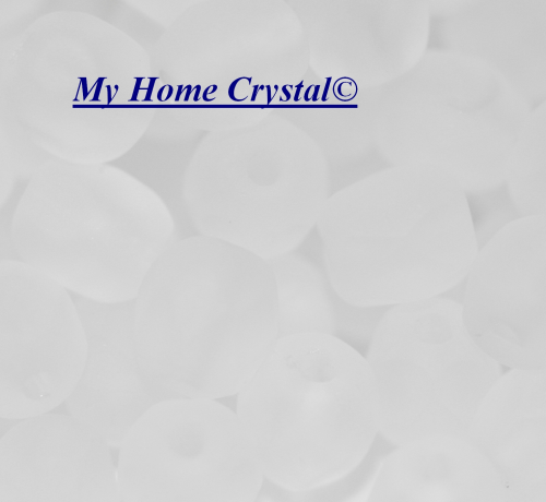 Glasschliffperle matt kristall 4mm