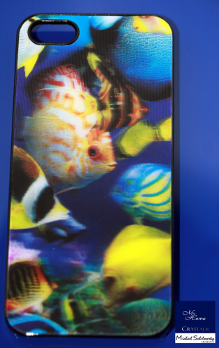 Handyschale für iPhone 5 "Südseefische Holography"