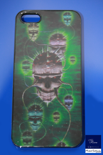 Handyschale für iPhone 5 "Mystik Totenkopf Holography"